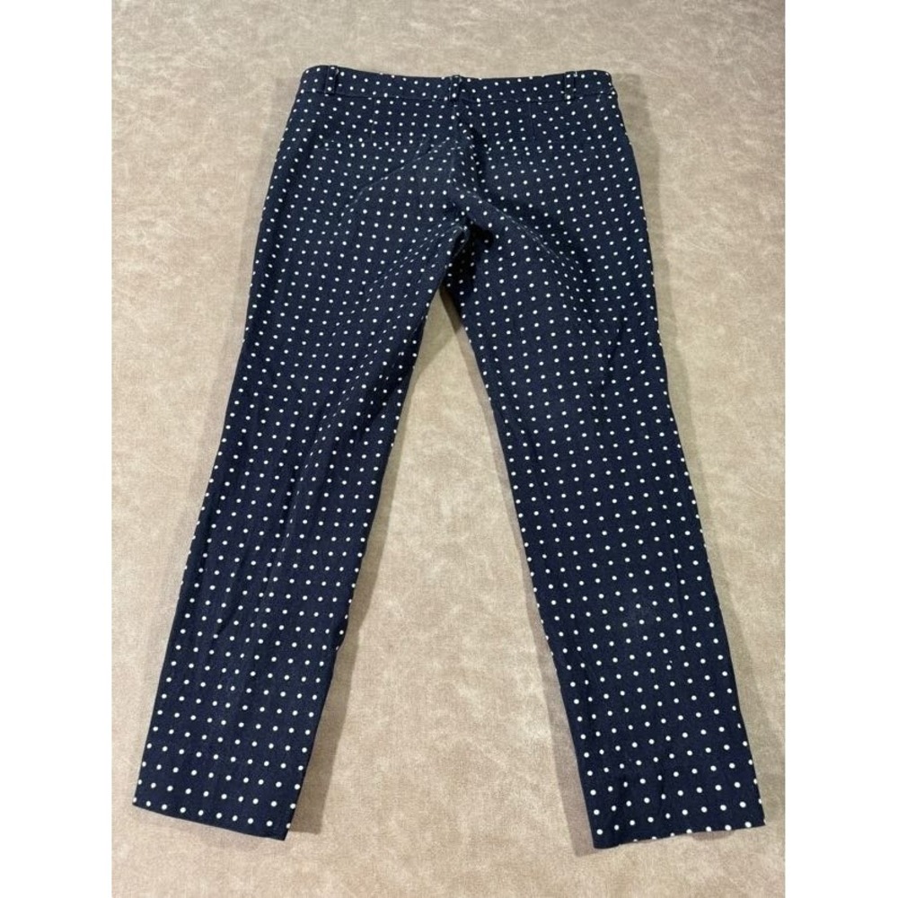 Banana Republic Navy Polka Dot Trousers